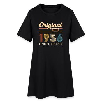 70e anniversaire 70e anniversaire Original 1956 - Robe T-shirt Femme - noir - Devant