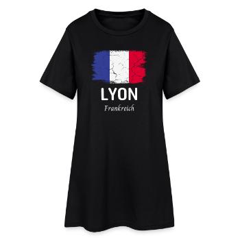 Lyon - Robe T-shirt Femme - noir - Devant