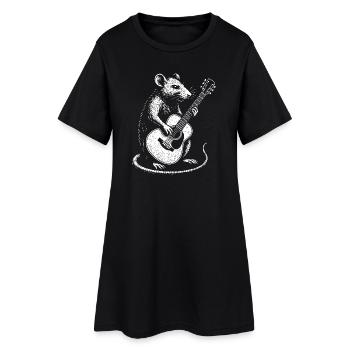 Rat Guitar Jam - Robe T-shirt Femme - noir - Devant