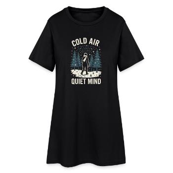 Remise à zéro mentale, Forest Walk Overthinker - Robe T-shirt Femme - noir - Devant