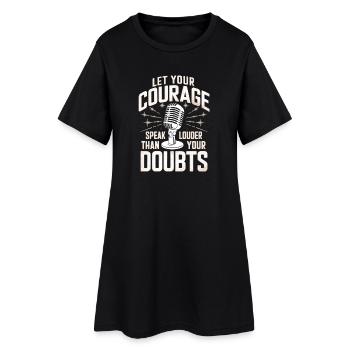 Poésie Slam Speak Loud Slam Poésie - Robe T-shirt Femme - noir - Devant
