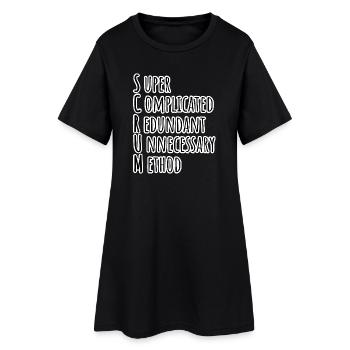 SCRUM Master has agilely developed the Daily Backlog Refinement - Women’s T-Shirt Dress - black - Front