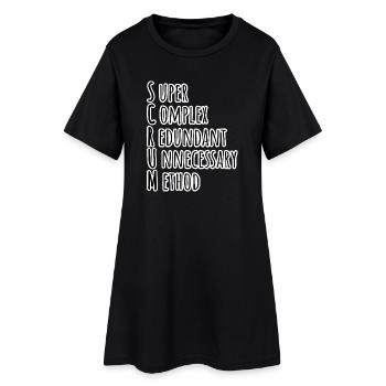 Scrum Master Daily Team Backlog Refinement! Agile! - Women’s T-Shirt Dress - black - Front