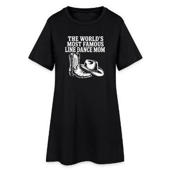 Célèbre western de danse en ligne de maman - Robe T-shirt Femme - noir - Devant
