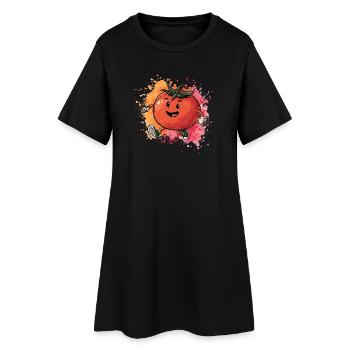 Tomate en sprint - Robe T-shirt Femme - noir - Devant