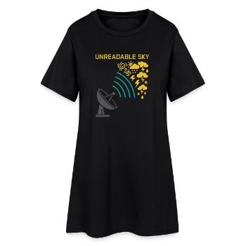 Wetter Drama Humor Geschenk Regen Schnee - Frauen T-Shirt-Kleid - Schwarz - Vorne