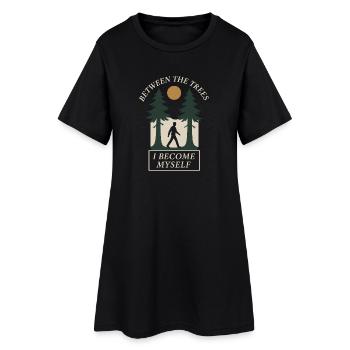 Remise à zéro mentale, Forest Walk Overthinker - Robe T-shirt Femme - noir - Devant