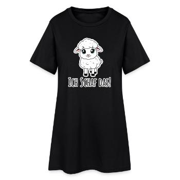 Je peux le faire! Le petit agneau a confiance en lui - Robe T-shirt Femme - noir - Devant