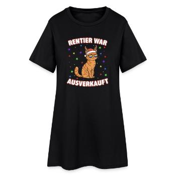 Le renne a été vendu - Robe T-shirt Femme - noir - Devant