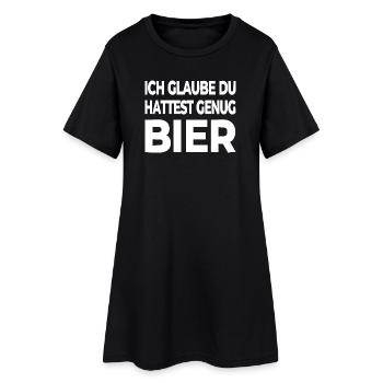 Bière - Robe T-shirt Femme - noir - Devant