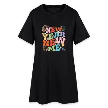 Nouvelle An Nouvelle Moi 2026 Motivation Nouvelle Fête de Départ - Robe T-shirt Femme - noir - Devant