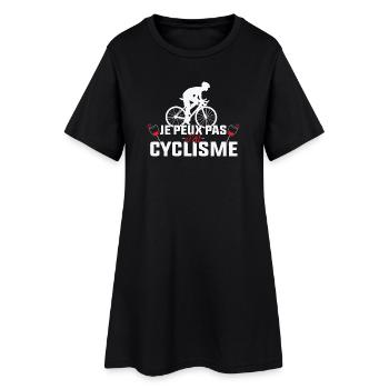 Je Peux Pas J'ai Cyclisme et l'Apero - Robe T-shirt Femme - noir - Devant