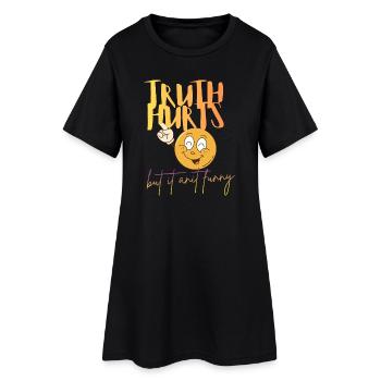 Truth_hurts-but_anit_funny - Women’s T-Shirt Dress - black - Front