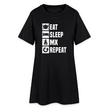 Conception motocross Power Motocross - Robe T-shirt Femme - noir - Devant