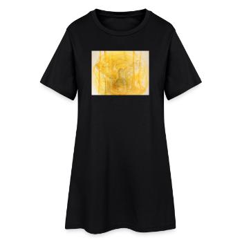 Sacrée chouette - Robe T-shirt Femme - noir - Devant