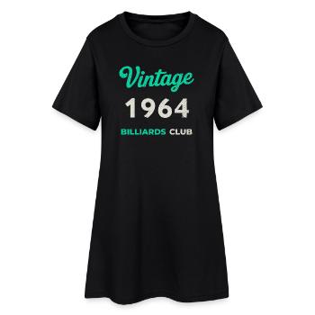 Vintage 1964 – Année de naissance rétro du Billiards Club - Robe T-shirt Femme - noir - Devant