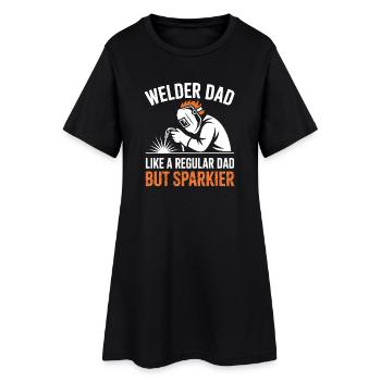 Welder Saying Profession Funny Welder Gift - Women’s T-Shirt Dress - black - Front