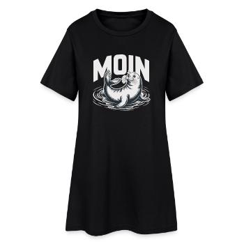 Phoque des phoques mer Baltique Moin en mer du Nord - Robe T-shirt Femme - noir - Devant