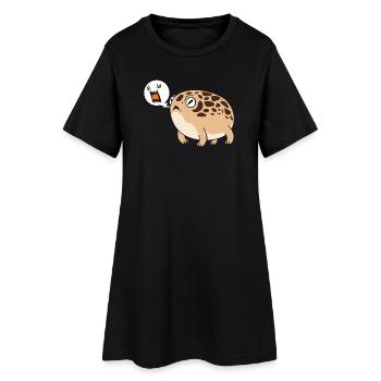 Frosch Desert Rain Frog - Frauen T-Shirt-Kleid - Schwarz - Vorne