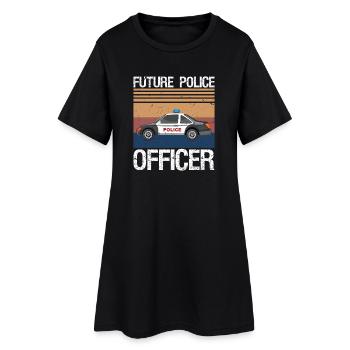 Future Police Officer Policewoman Cop - Women’s T-Shirt Dress - black - Front