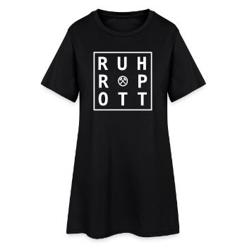 Création de produits dérivés Ruhrpott, cadeaux et souvenirs - Robe T-shirt Femme - noir - Devant