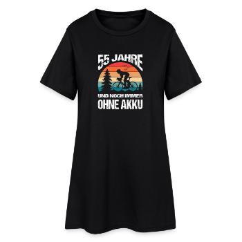 55 cadeaux d’anniversaire cycliste - Robe T-shirt Femme - noir - Devant