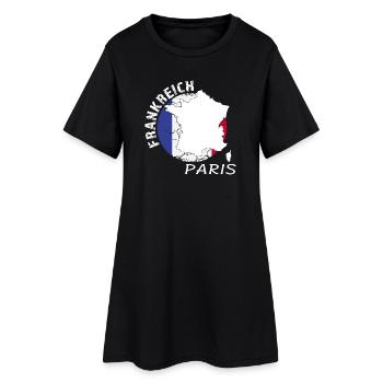 Paris - Robe T-shirt Femme - noir - Devant