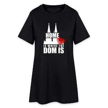 Cologne Home Is Where The Dom Is Cologne Carnival Cologne - Women’s T-Shirt Dress - black - Front