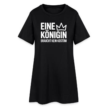 Queen n’a pas besoin d’un carnaval déguisé - Robe T-shirt Femme - noir - Devant