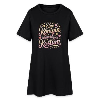 Queen n’a pas besoin d’un carnaval déguisé - Robe T-shirt Femme - noir - Devant