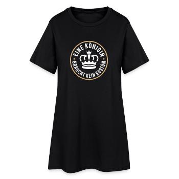 Queen n’a pas besoin d’un carnaval déguisé - Robe T-shirt Femme - noir - Devant