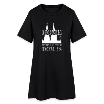 Cologne Home Is Where The Dom Is Cologne Carnival Cologne - Women’s T-Shirt Dress - black - Front