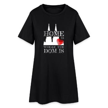 Cologne Home Is Where The Dom Is Cologne Carnival Cologne - Women’s T-Shirt Dress - black - Front