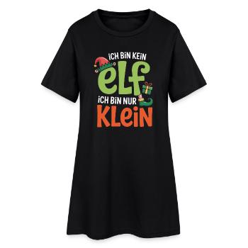 Petit Elfe – Je ne suis pas un elfe - Robe T-shirt Femme - noir - Devant