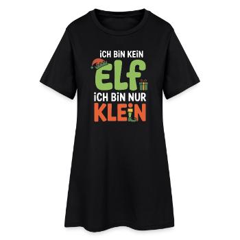 I'm not an elf, just small - Women’s T-Shirt Dress - black - Front