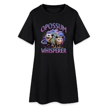 Drôle d’opossum - Robe T-shirt Femme - noir - Devant