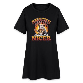Drôle d’opossum - Robe T-shirt Femme - noir - Devant