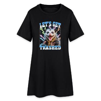 Drôle d’opossum - Robe T-shirt Femme - noir - Devant