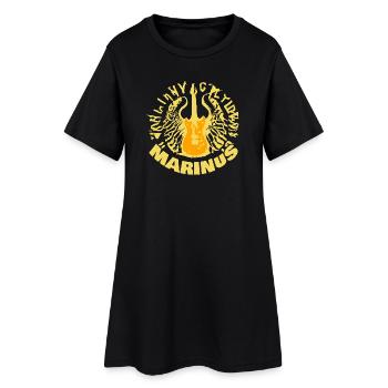 Guitar Marinus - Robe T-shirt Femme - noir - Devant