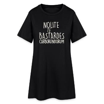 Nolite Te Bastardes Carborundorum - Robe T-shirt Femme - noir - Devant