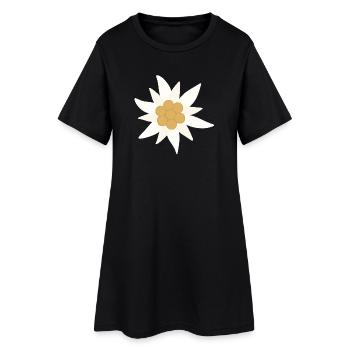 Fleur d’Edelweiss - Robe T-shirt Femme - noir - Devant