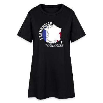 Toulouse - Robe T-shirt Femme - noir - Devant