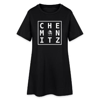 Chemnitz Karl-Marx Souvenir Design Nischel Art - Robe T-shirt Femme - noir - Devant