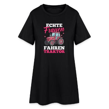 Tractor Farmer Farmer Tractor Driver Tractor - Women’s T-Shirt Dress - black - Front