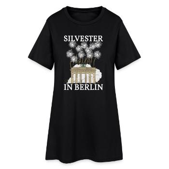 Le réveillon du Nouvel An à Berlin - Robe T-shirt Femme - noir - Devant