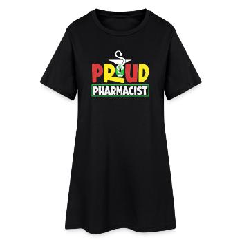 Apotheker Pharmazeutisch-technischer - Frauen T-Shirt-Kleid - Schwarz - Vorne