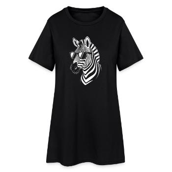 Zebra Saying Funny Zebra Gift - Women’s T-Shirt Dress - black - Front