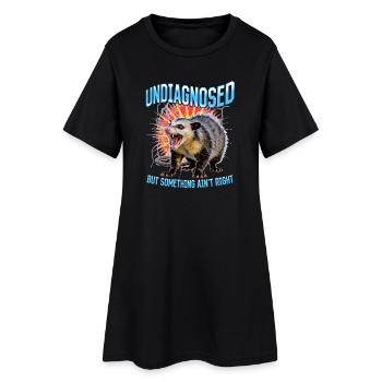 Drôle d’opossum - Robe T-shirt Femme - noir - Devant
