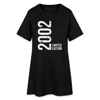 Année de naissance 2002 – 24 ans de fierté - Robe T-shirt Femme - noir - Devant