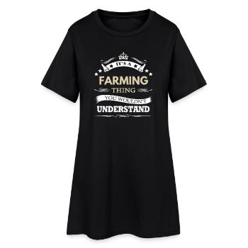 C’est une chose d’agriculture que tu ne comprendrais pas - Robe T-shirt Femme - noir - Devant